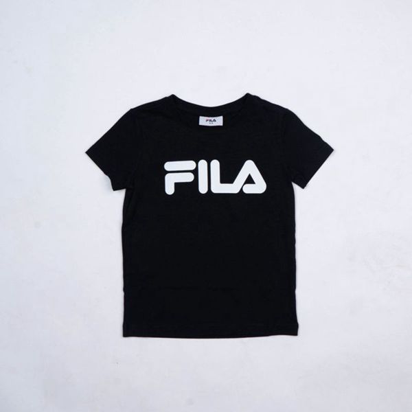 Camisetas Fila Rapaz Pretas - Fila Mono Deckle Portugal Lisboa,VZGT-82475